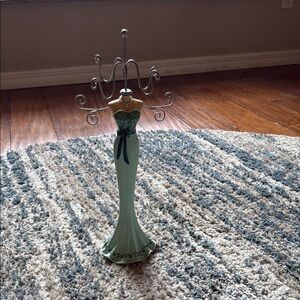 Green and Silver Jewelry Decor Piece